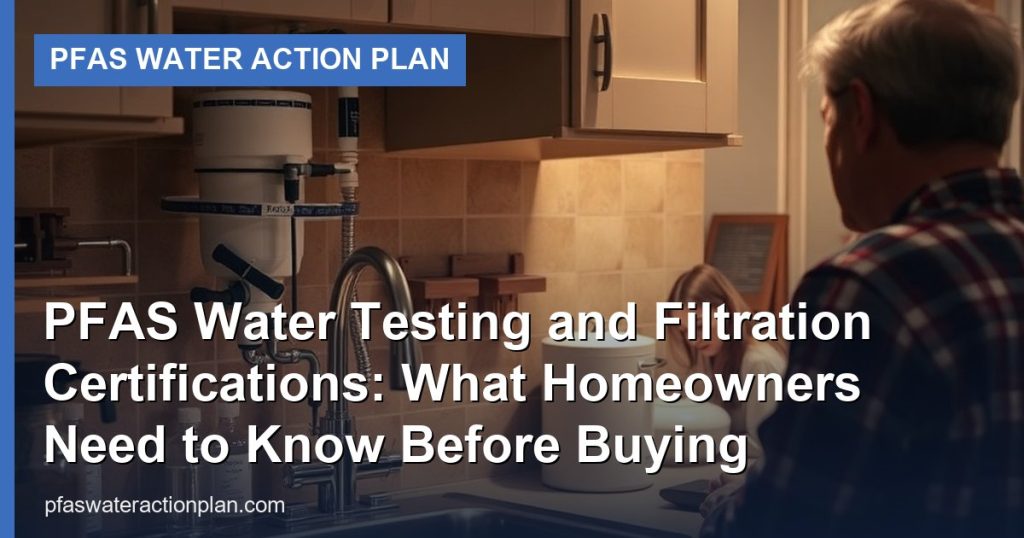PFAS Water Testing and Filtration Certifications: What Homeowners Need to Know Before Buying