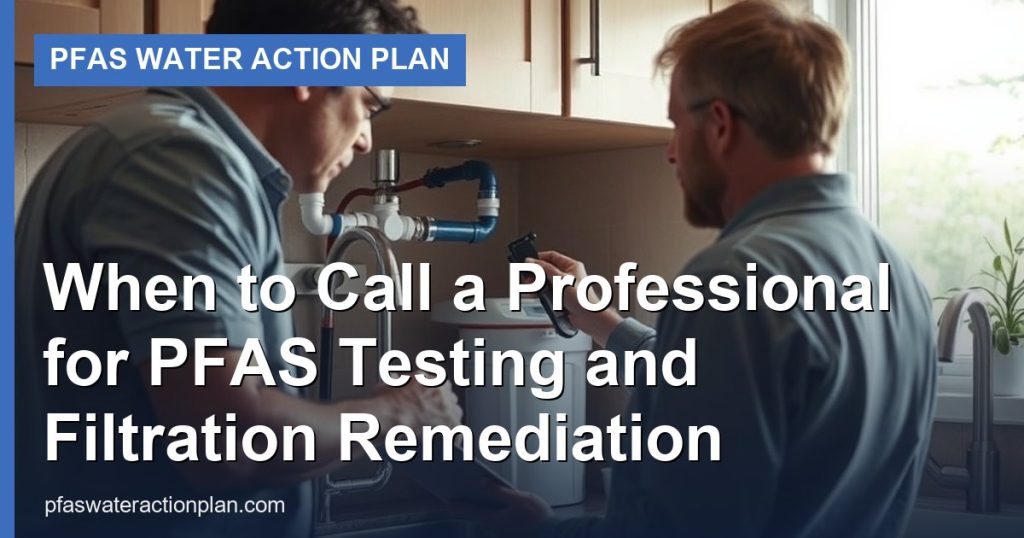 When to Call a Professional for PFAS Testing and Filtration Remediation