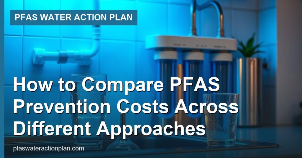 How to Compare PFAS Prevention Costs Across Different Approaches - PFAS Water Action Plan