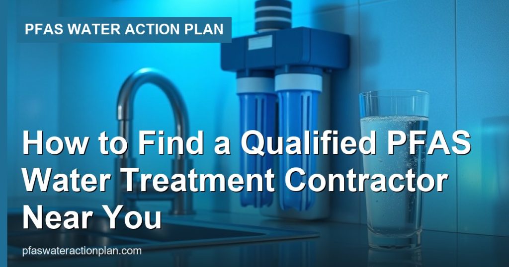 How to Find a Qualified PFAS Water Treatment Contractor Near You - PFAS Water Action Plan