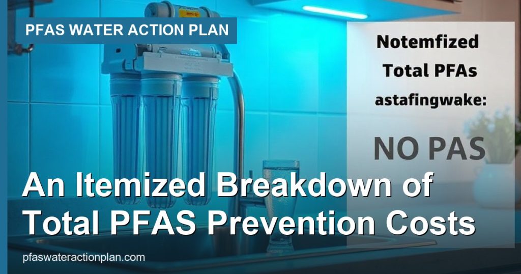 An Itemized Breakdown of Total PFAS Prevention Costs - PFAS Water Action Plan